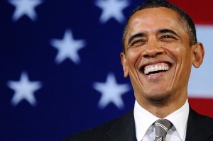 US President Barack Obama speaks during a campaign event at the Apollo Theatre in New York on 19 January 2012.